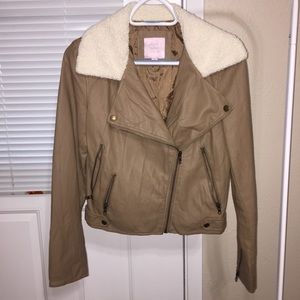 Romeo + Juliet couture faux leather Moto jacket